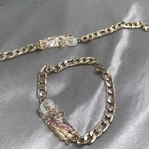 2 Large Gold-Filled Bracelets